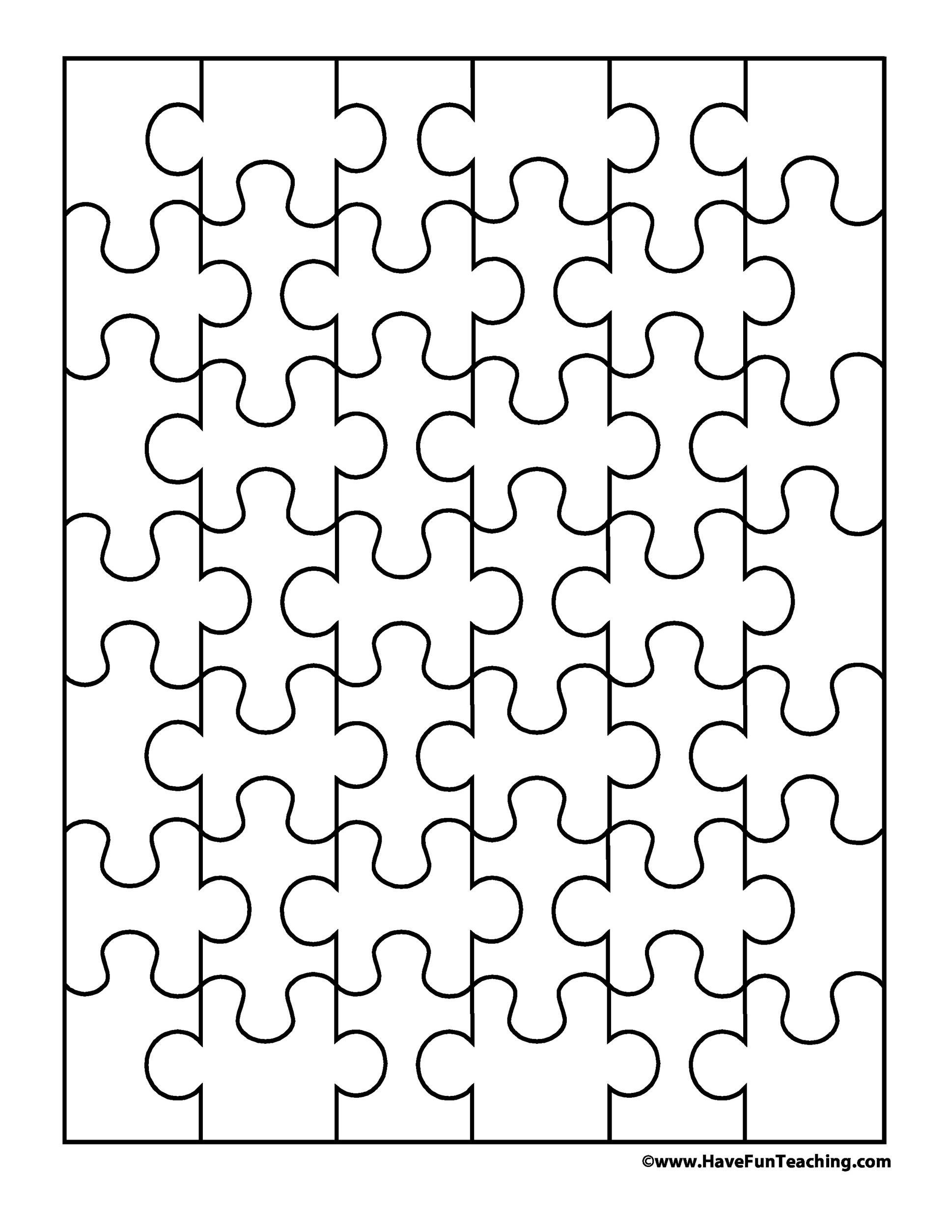 19 Printable Puzzle Piece Templates ᐅ Templatelab - Worksheets with regard to Puzzle Maker Printable Free