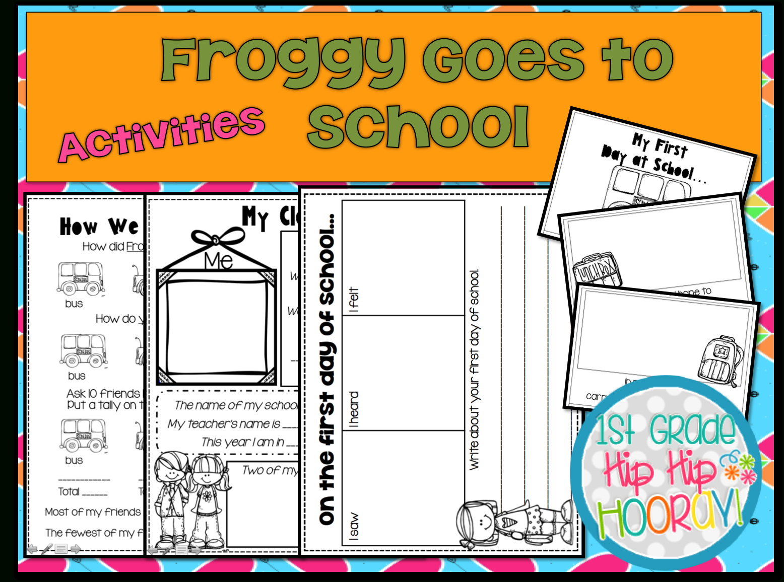 1St Grade Hip Hip Hooray!: Froggy Goes To School - Worksheets Library with regard to Froggy Goes To School Free Printables