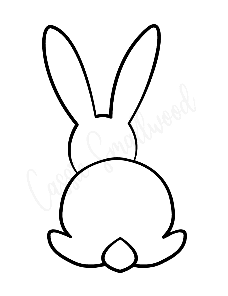 20 Cute Bunny Templates - Cassie Smallwood in Free Printable Rabbit Template