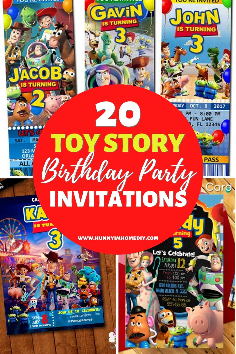 20 Cute Toy Story Party Invitations | within Free Printable Toy Story 3 Birthday Invitations