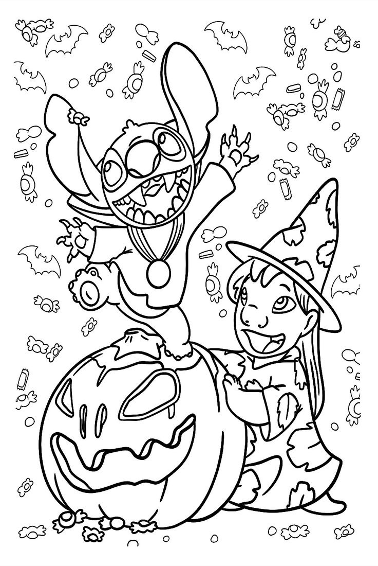 20+ Disney Halloween Coloring Pages - Free Printable Pdf & Online in Free Online Printable Halloween Coloring Pages
