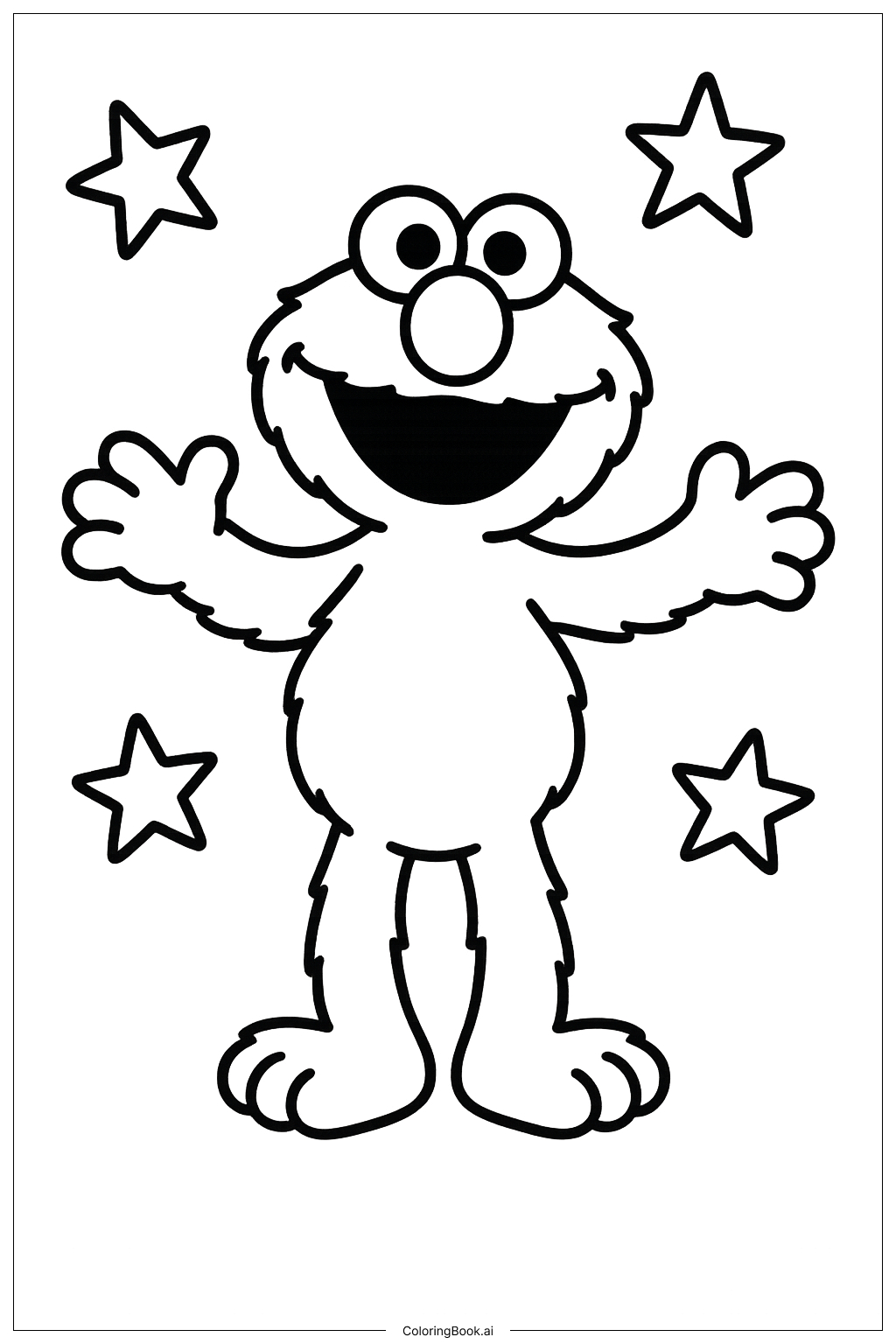 20 Elmo Coloring Pages (Free Pdf & Png Printables) with regard to Elmo Color Pages Free Printable