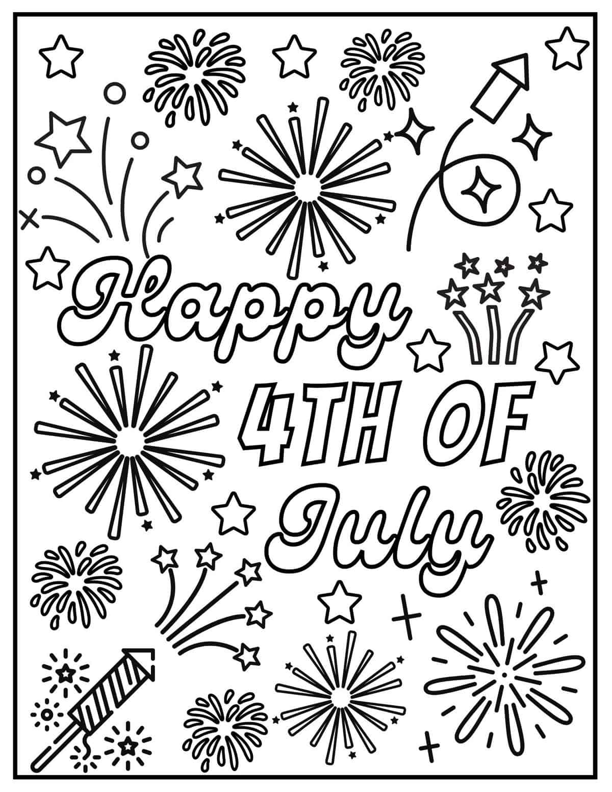 20 Free 4Th Of July Coloring Pages - Prudent Penny Pincher regarding Free Printable 4Th Of July Coloring Pages