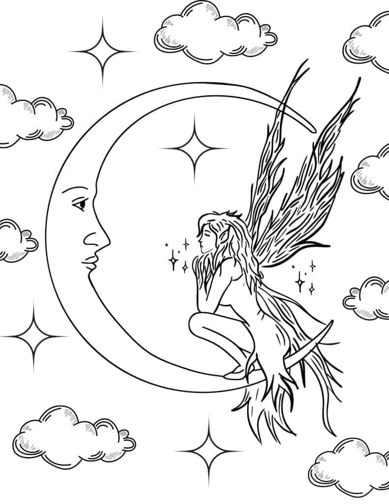 20 Free Printable Fairy Coloring Pages - Prudent Penny Pincher pertaining to Free Printable Coloring Pages Fairies Adults