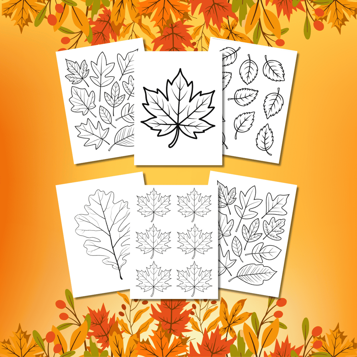 20 Free Printable Fall Leaf Templates For Kids - Prudent Penny Pincher within Fall Leaves Pictures Free Printable