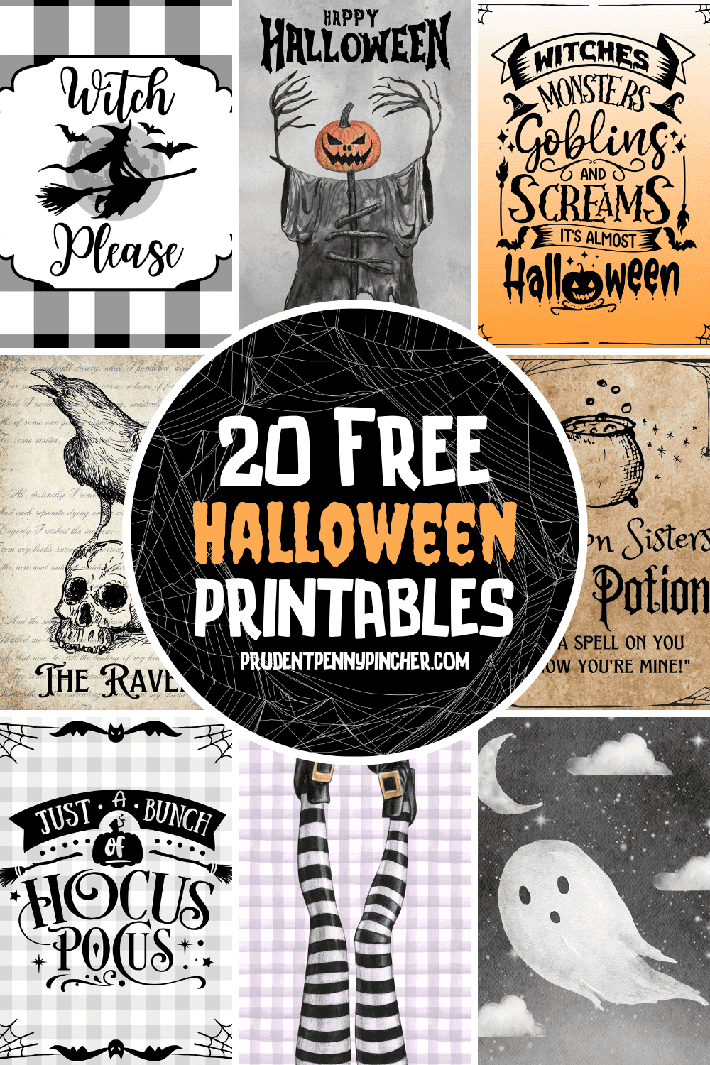 20 Free Printable Halloween Decorations - Prudent Penny Pincher intended for Free Printable Halloween Party Decorations