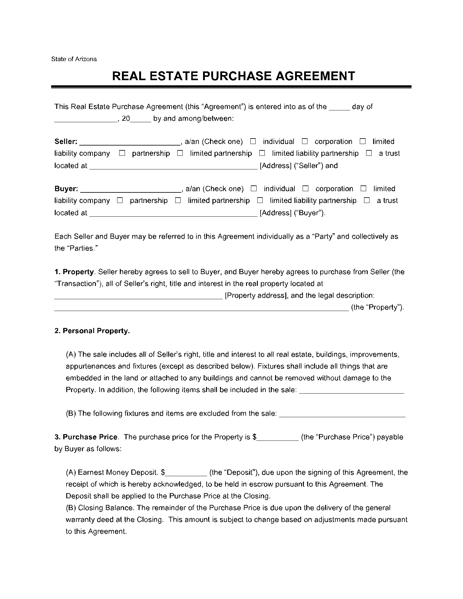 20+ Free Real Estate Purchase Agreement Templates | Cocosign throughout Free Printable Real Estate Forms