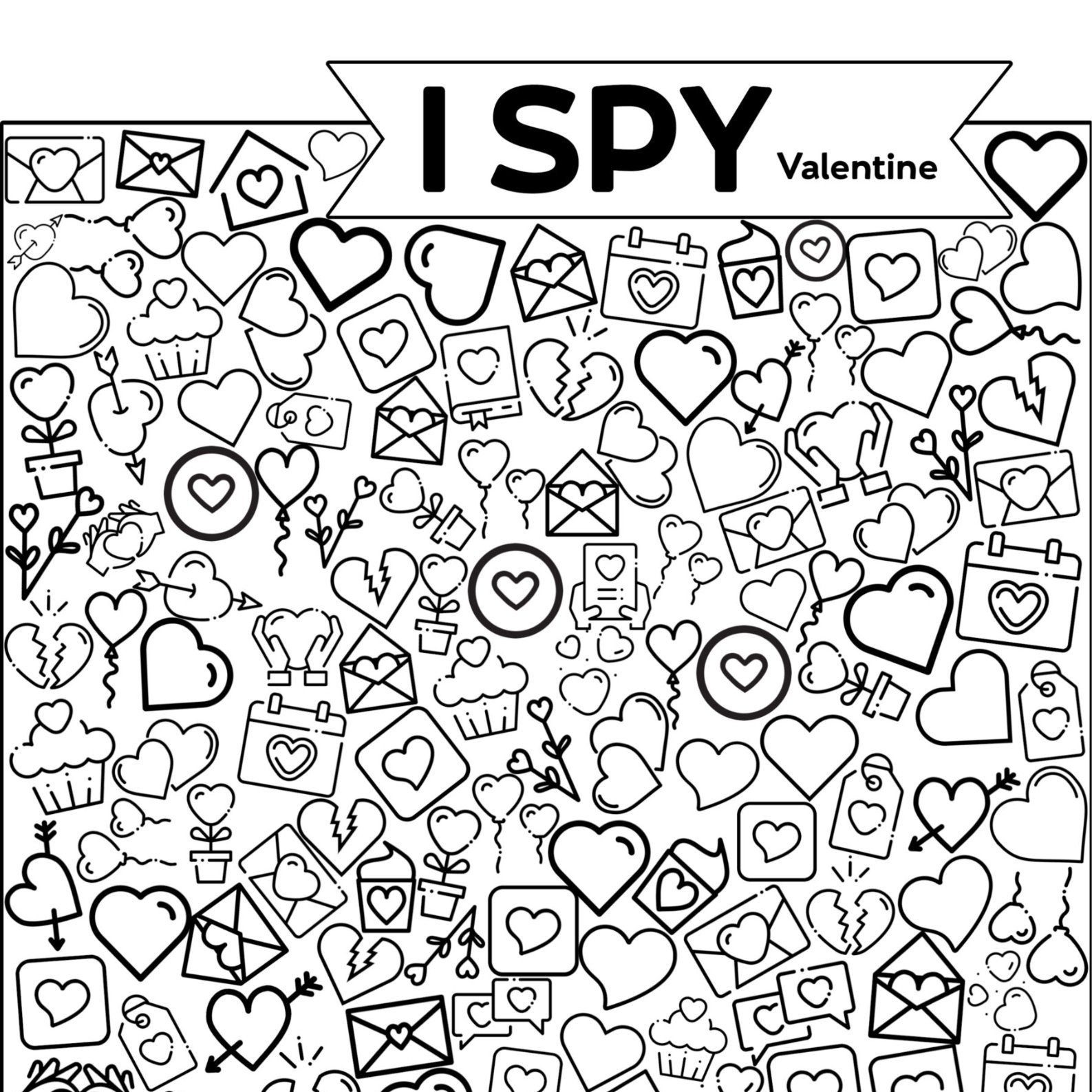 20+ I Spy Valentines Printables — Gathering Beauty - Worksheets with Free Printable Valentine Hidden Pictures