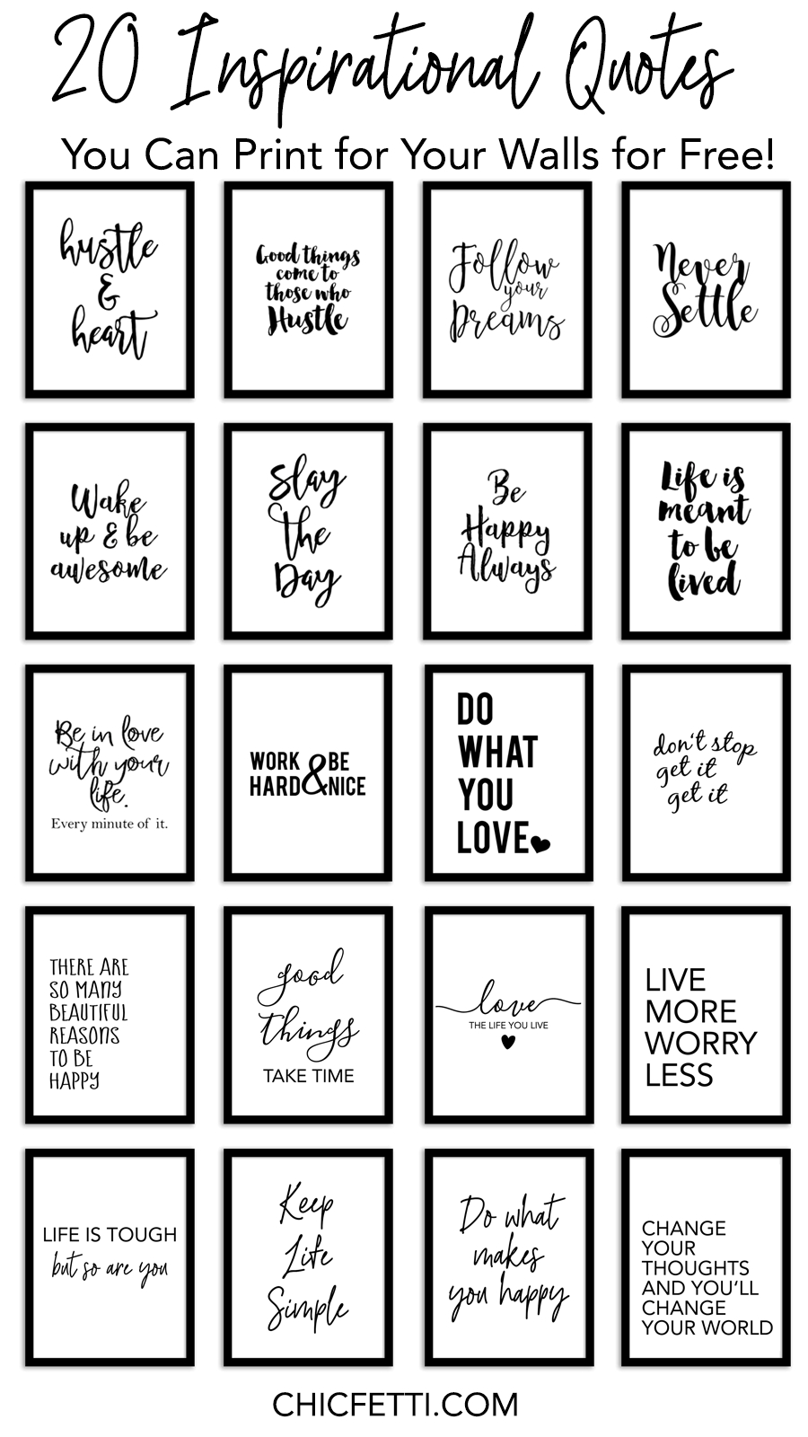 20 Inspirational Quotes You Can Print For Your Walls For Free in Free Printable Quotes Pdf