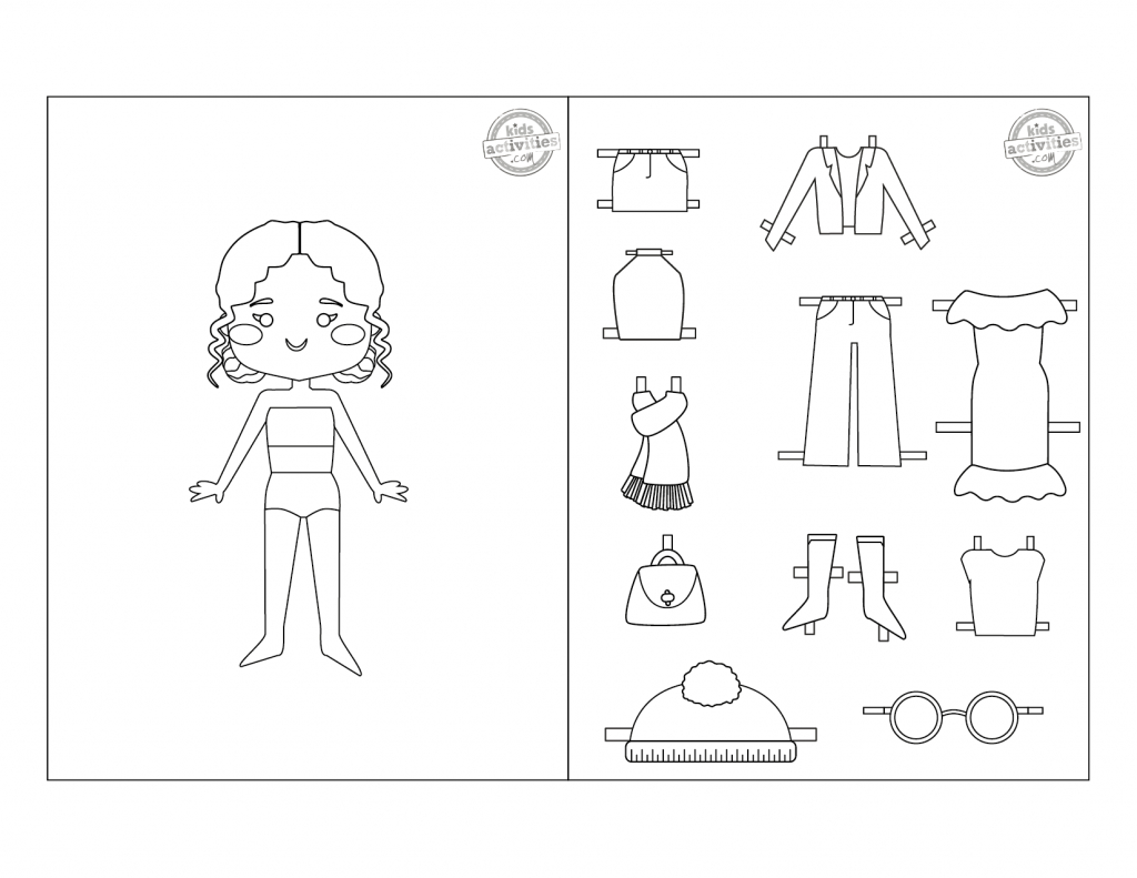 20 Pages Of Paper Dolls To Print, Color, Cut & Play | Kids with regard to Free Printable Paper Dolls Black And White
