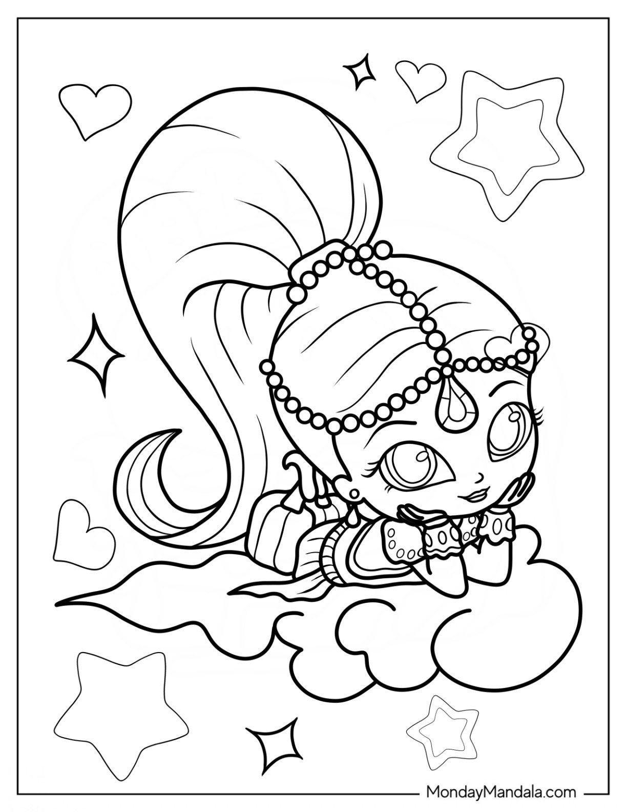 20 Shimmer And Shine Coloring Pages (Free Printables) with regard to Shimmer And Shine Free Printables