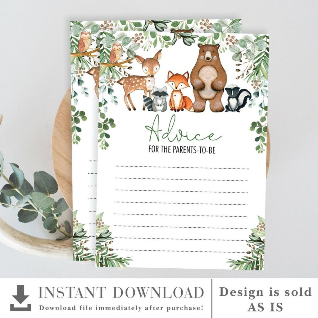 21 Best Woodland Themed Baby Shower Games – Côtier Brand throughout Woodland Baby Shower Games Free Printables