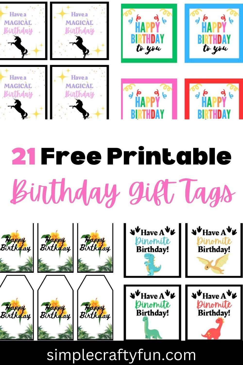 21 Free Printable Happy Birthday Gift Tags And Templates - pertaining to Birthday Party Favor Tags Printable Free