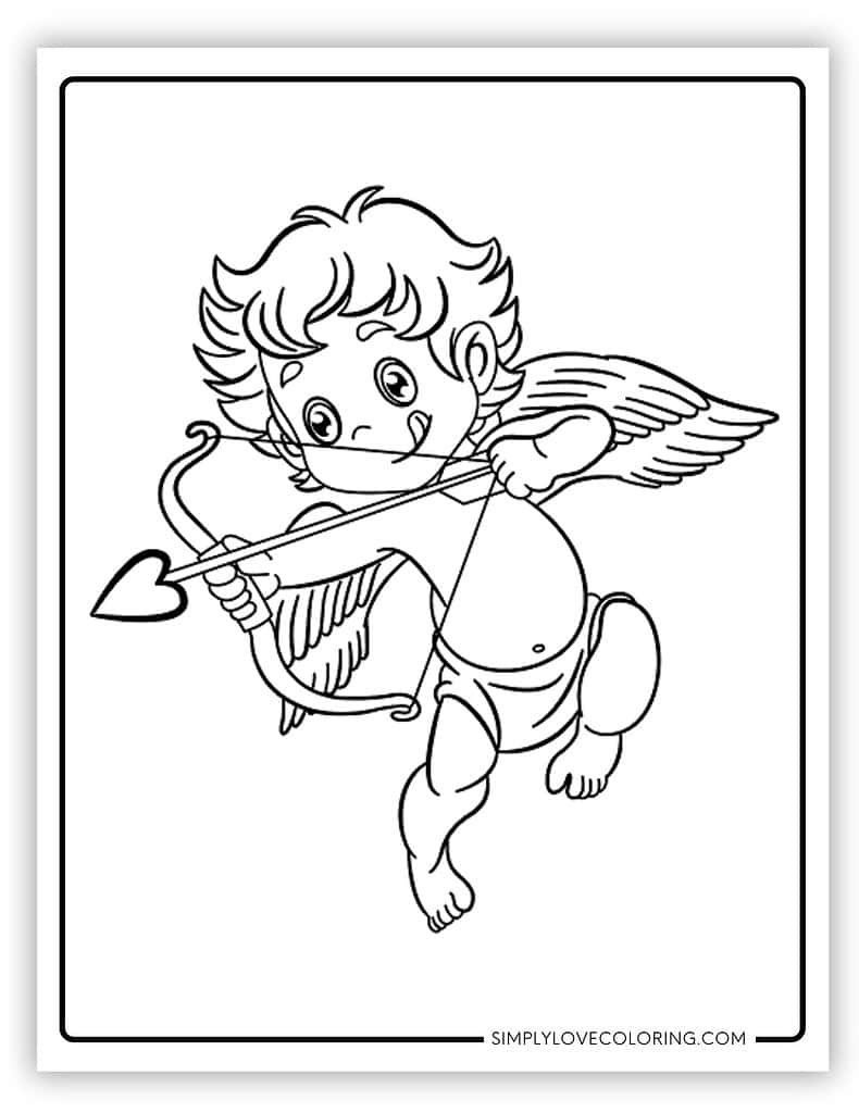 22 Cupid Coloring Pages (Free Pdf Printables) - Simply Love Coloring in Free Printable Pictures Of Cupid