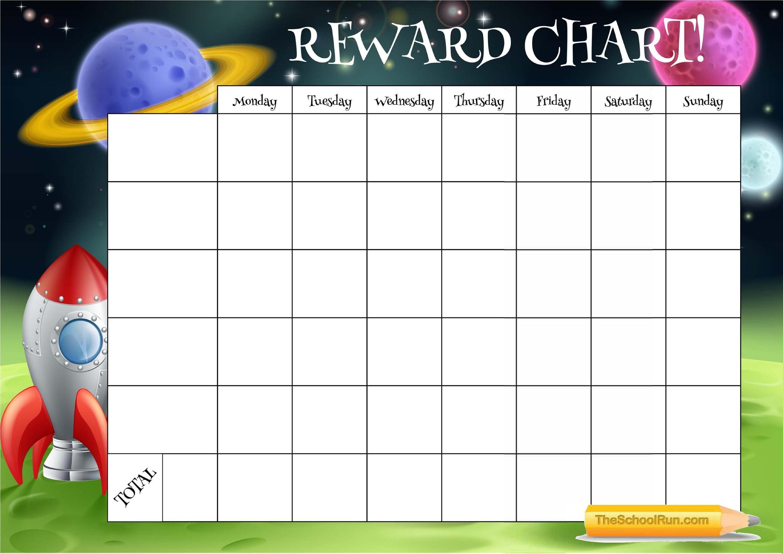 22 Printable Reward Charts For Kids (Pdf, Excel &amp;amp; Word) with Free Printable Reward Charts