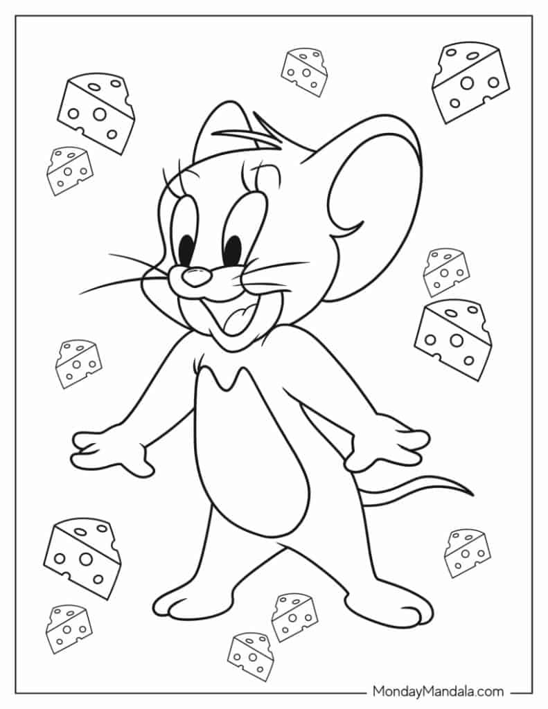 24 Tom And Jerry Coloring Pages (Free Pdf Printables) pertaining to Free Printable Tom And Jerry Coloring Pages