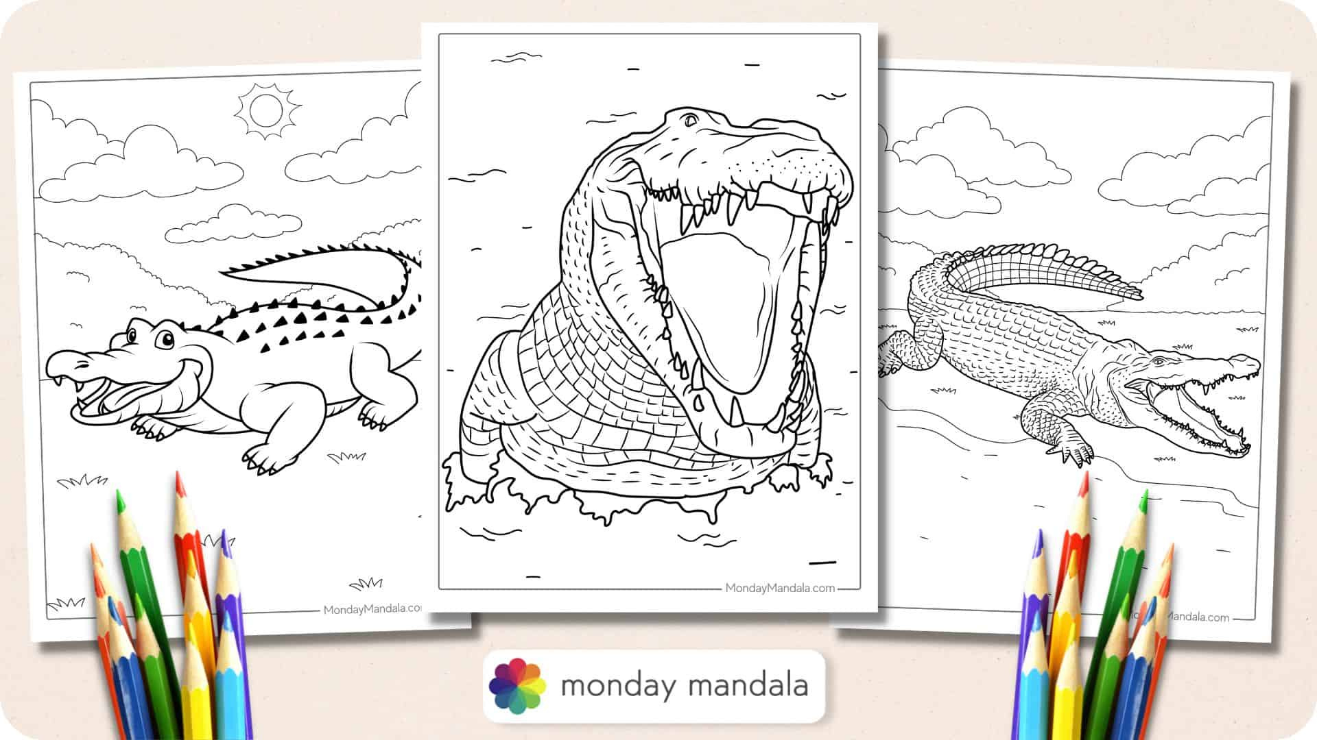 25 Crocodile Coloring Pages (Free Pdf Printables) inside Free Printable Pictures Of Crocodiles