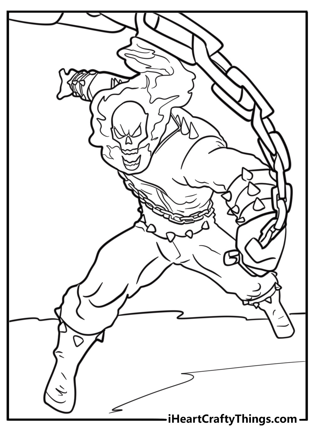 25 Free Ghost Rider Coloring Pages For Kids intended for Free Printable Ghost Rider Coloring Pages