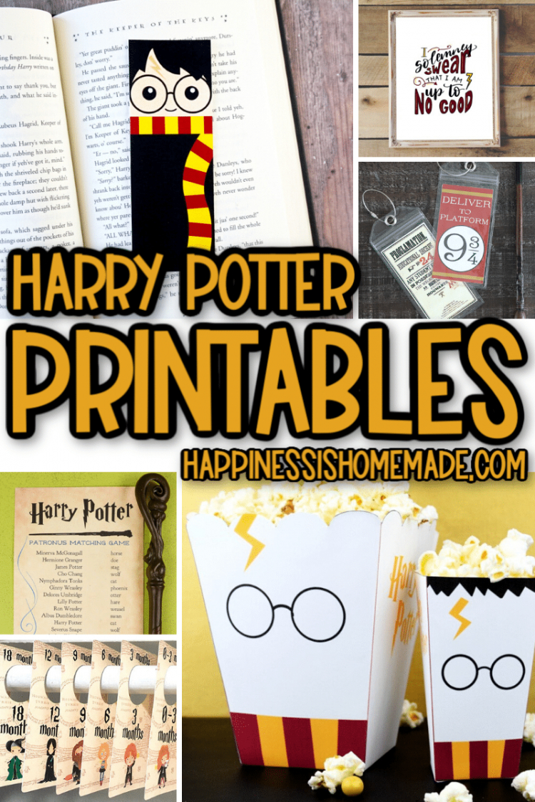 25+ Free Harry Potter Printables - Happiness Is Homemade inside Free Harry Potter Printables