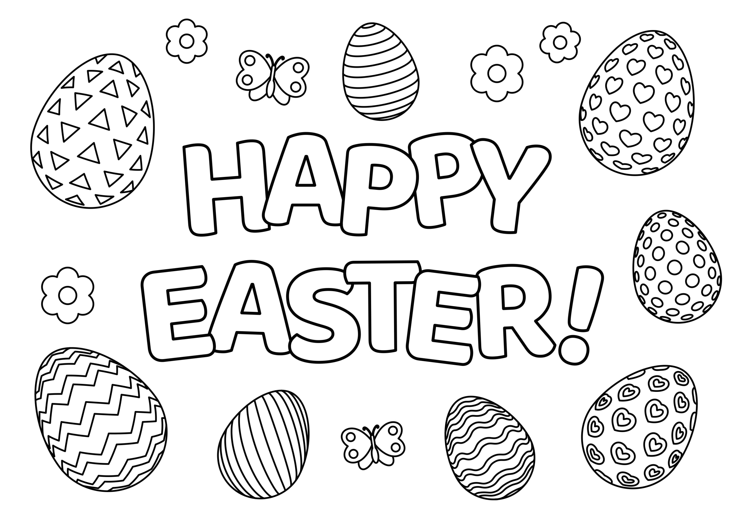 25 Free Printable Easter Coloring Pages For Kids And Adults - Parade intended for Free Printable Easter Pages
