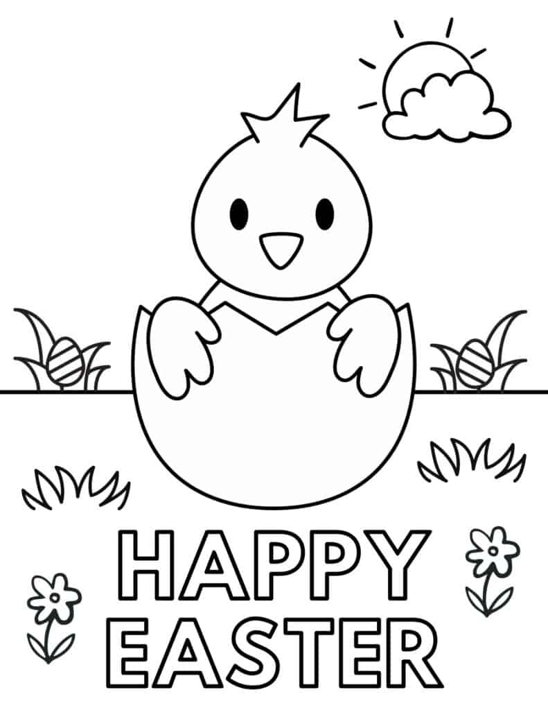 25 Free Printable Easter Coloring Pages For Kids - Prudent Penny inside Free Printable Easter Coloring Pages For Toddlers