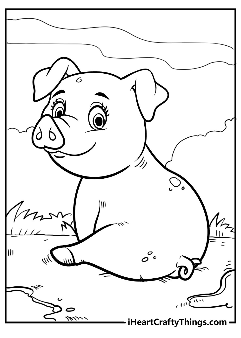 25 Pig Coloring Pages (100% Free Printables) for Pig Coloring Sheets Free Printable