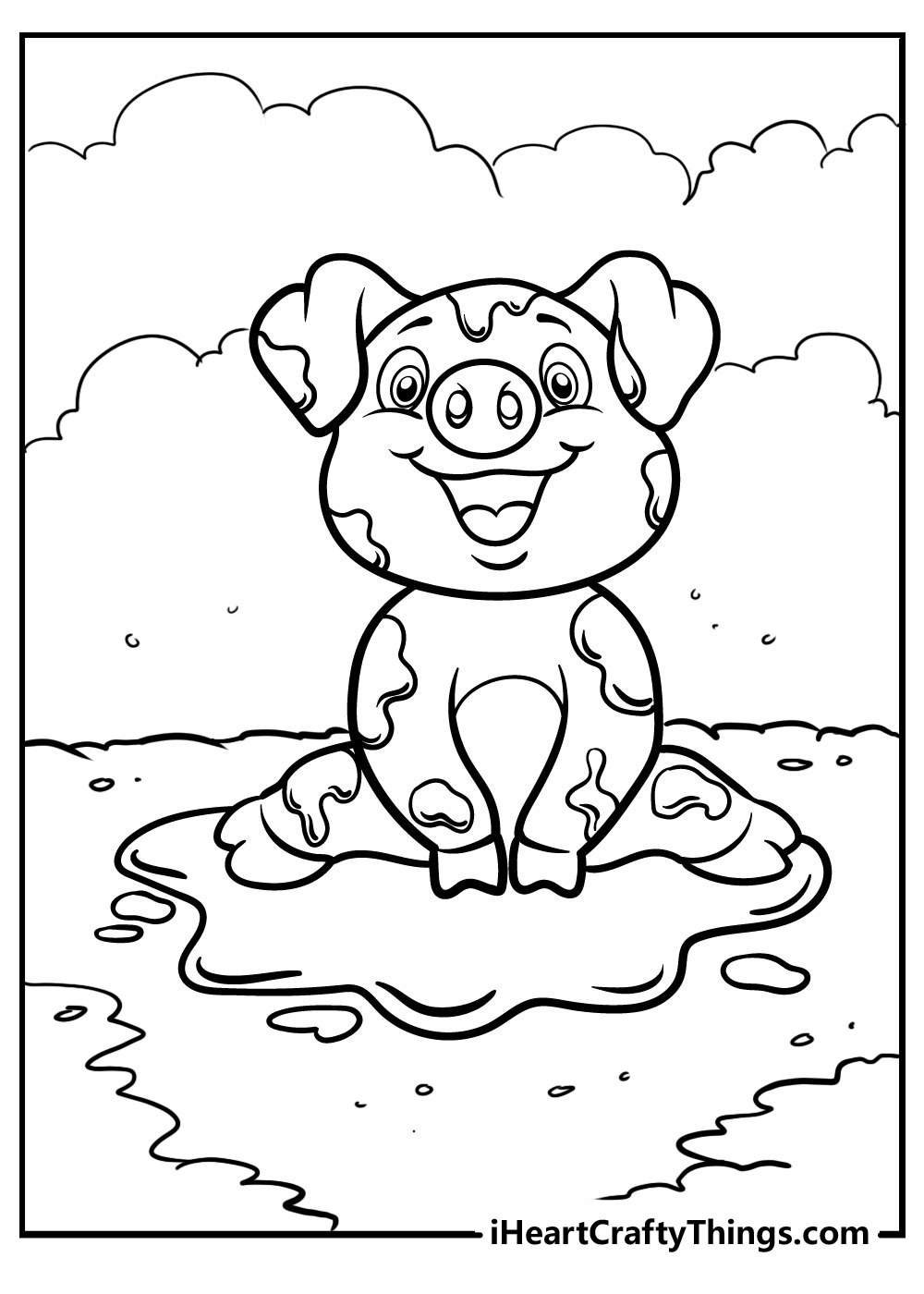 25 Pig Coloring Pages (100% Free Printables) within Pig Coloring Sheets Free Printable