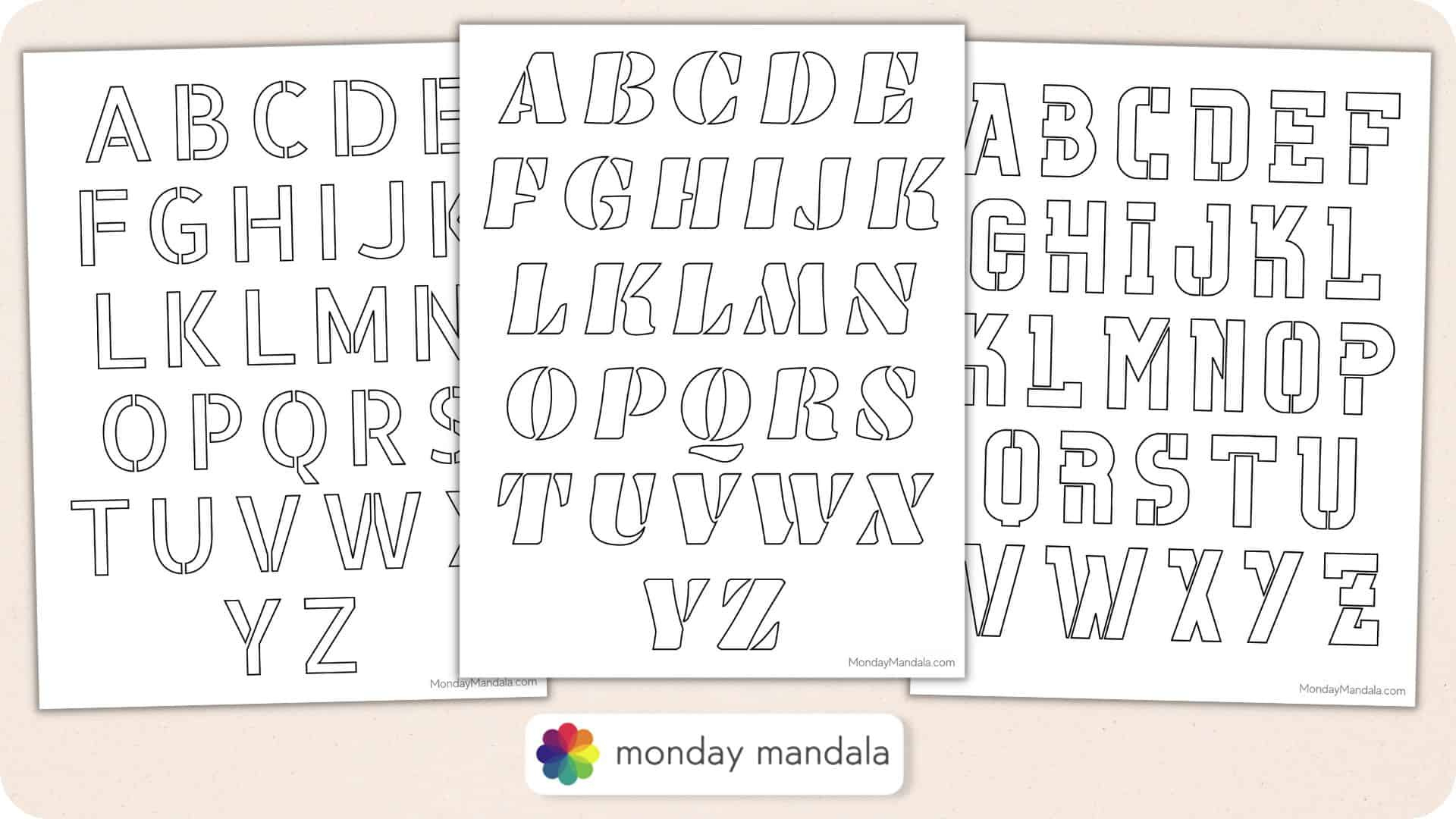 250 Letter &amp;amp; Number Stencils (Free Pdf Printables) with regard to Free Printable 10 Inch Letter Stencils
