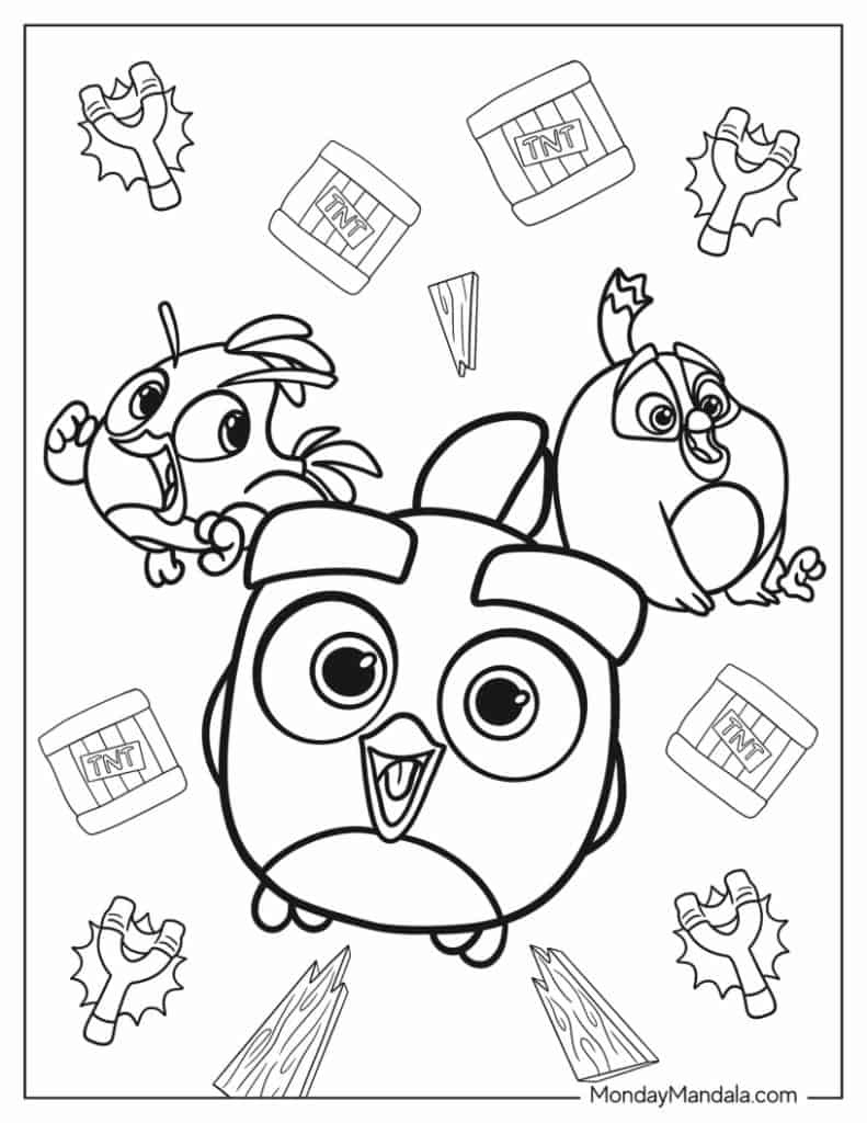 26 Angry Birds Coloring Pages (Free Pdf Printables) intended for Free Printable Angry Birds Space Coloring Pages