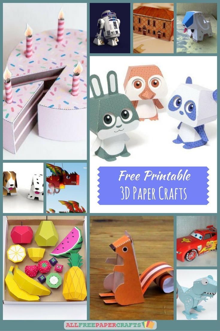 26+ Free Printable 3D Paper Crafts with regard to Free Printable Paper Crafts