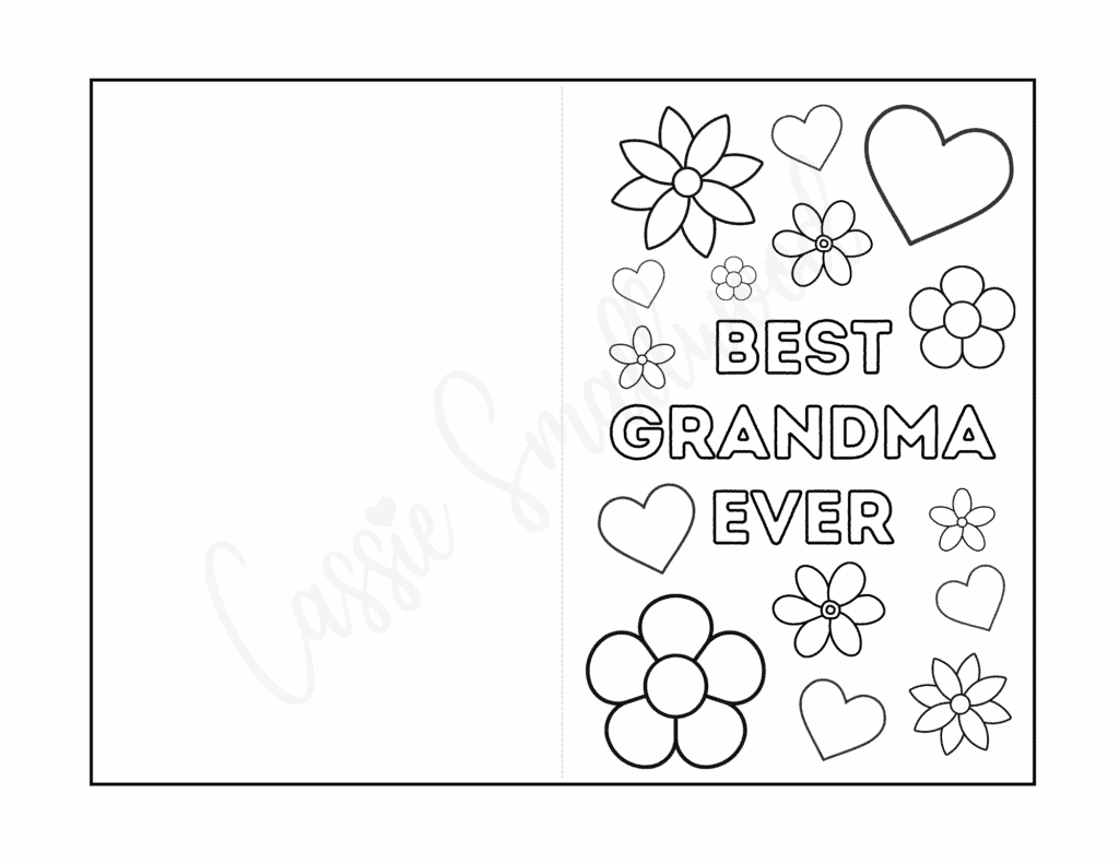 26 Unique Printable Mother'S Day Cards To Color {Pdf} - Cassie inside Free Printable Mothers Day Cards No Download