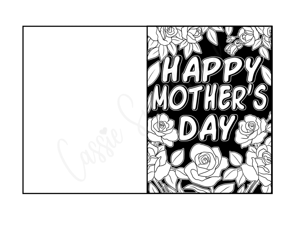26 Unique Printable Mother'S Day Cards To Color {Pdf} - Cassie regarding Free Printable Mothers Day Cards No Download