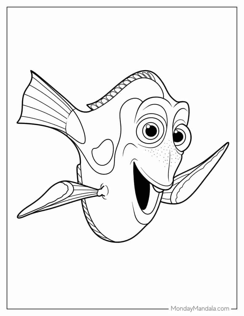 28 Finding Nemo Coloring Pages (Free Pdf Printables) - Worksheets regarding Free Nemo Printables