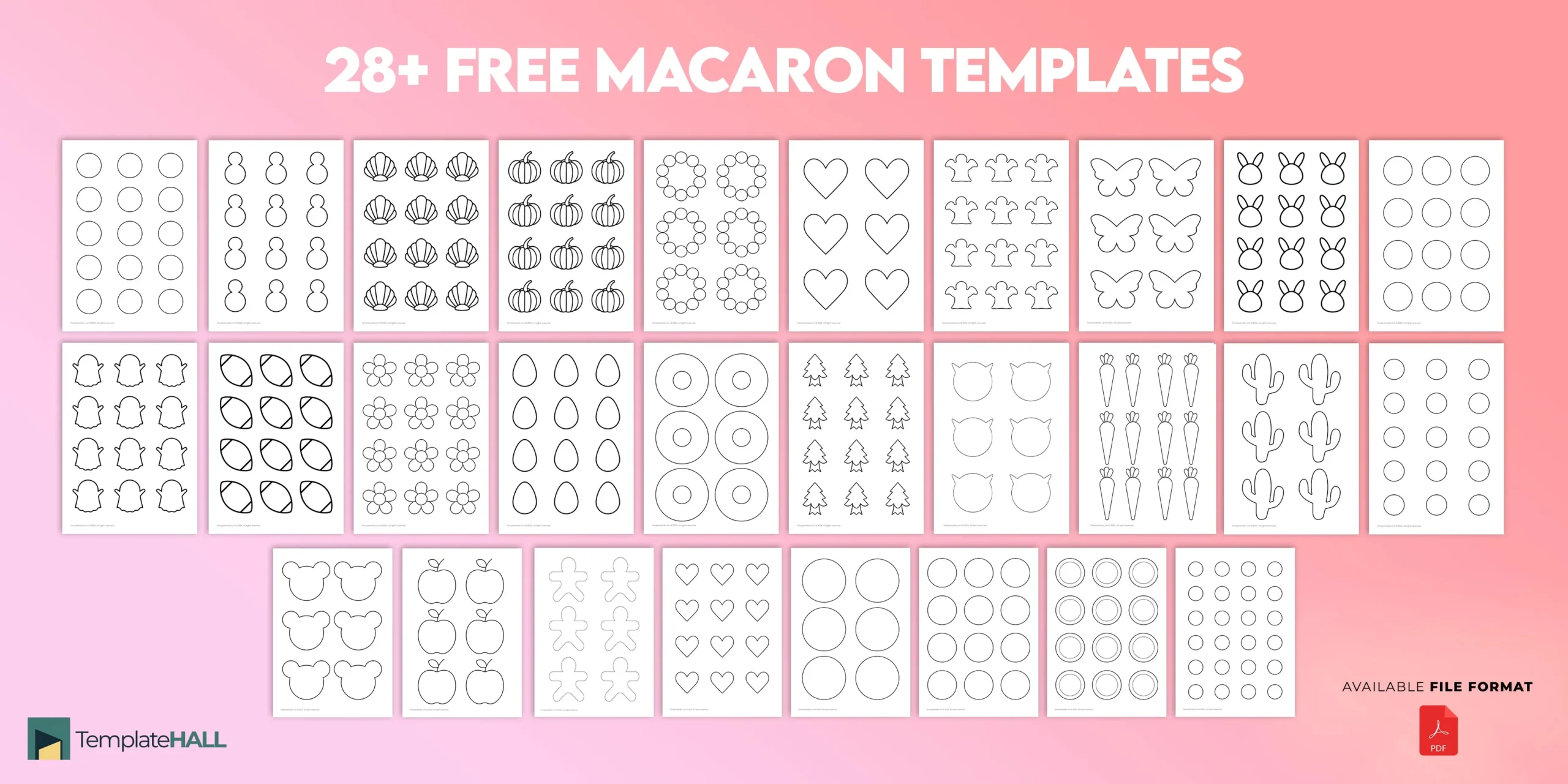 28+ Free Printable Macaron Templates (Pdf Format) for Free Printable Macaron Template