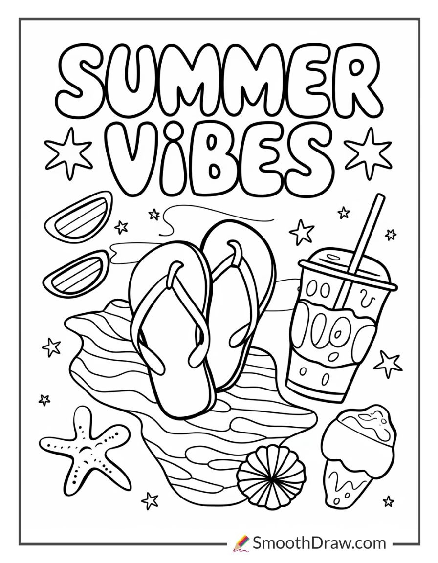 29 Summer Coloring Pages - Smooth Draw inside Free Printable Summer Coloring Pages