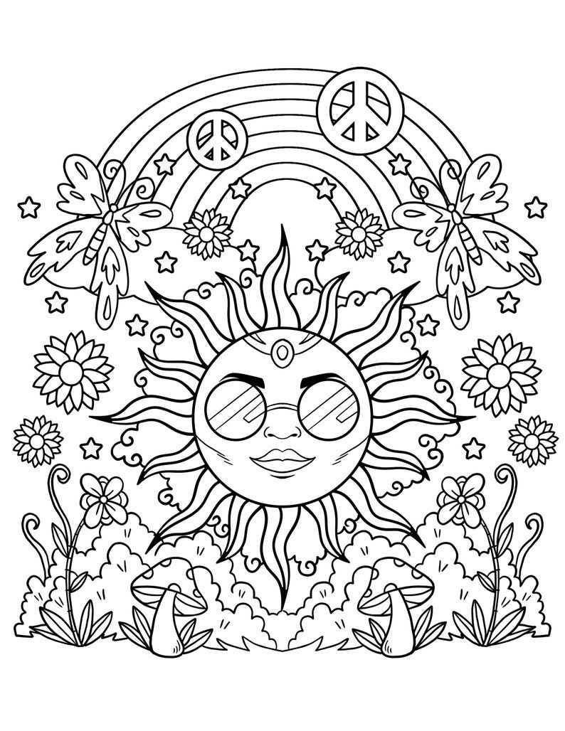 290 Colour Ideas | Coloring Books, Coloring Pages, Adult Coloring intended for Free Printable Trippy Coloring Pages