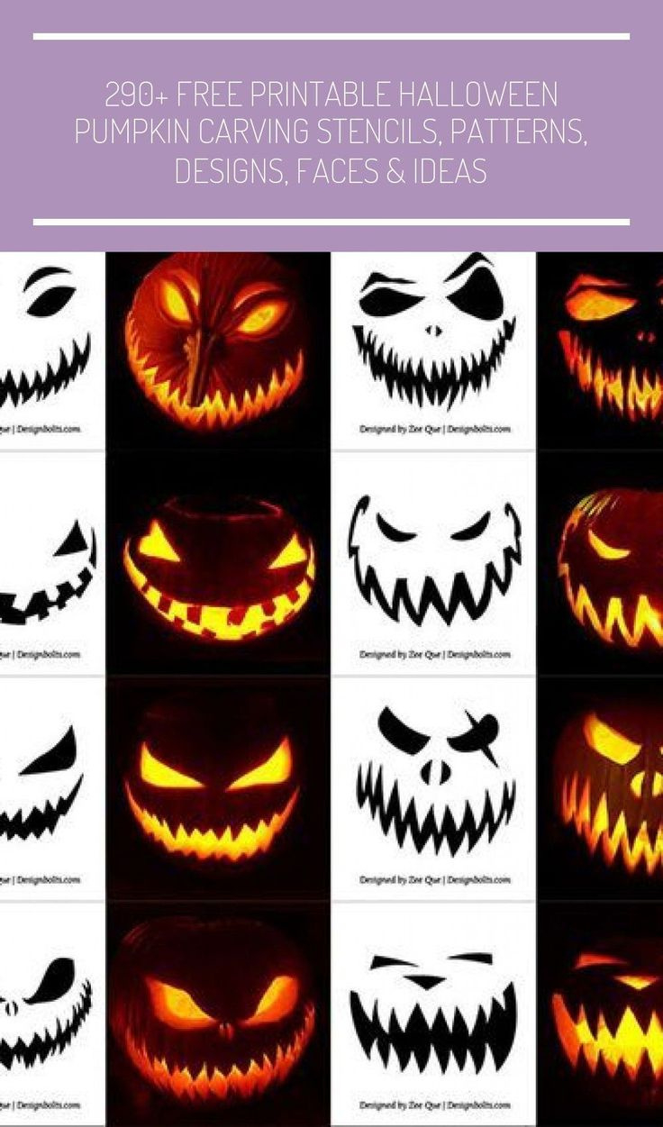 290+ Free Printable Halloween #Pumpkincarvingideastemplatesfree regarding Free Printable Scary Pumpkin Patterns