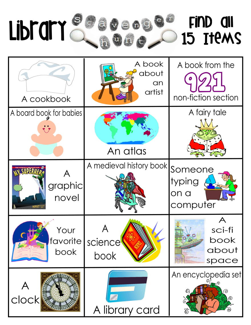 3 Printable Library Learning Activities Freebie for Free Library Skills Printable Worksheets