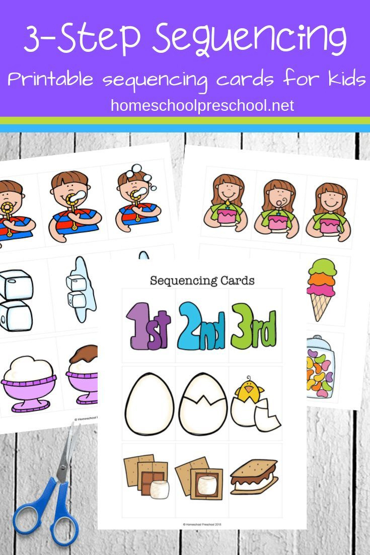 3 Step Sequencing Cards Printables For Preschoolers within Free Printable Sequencing Cards For Preschool