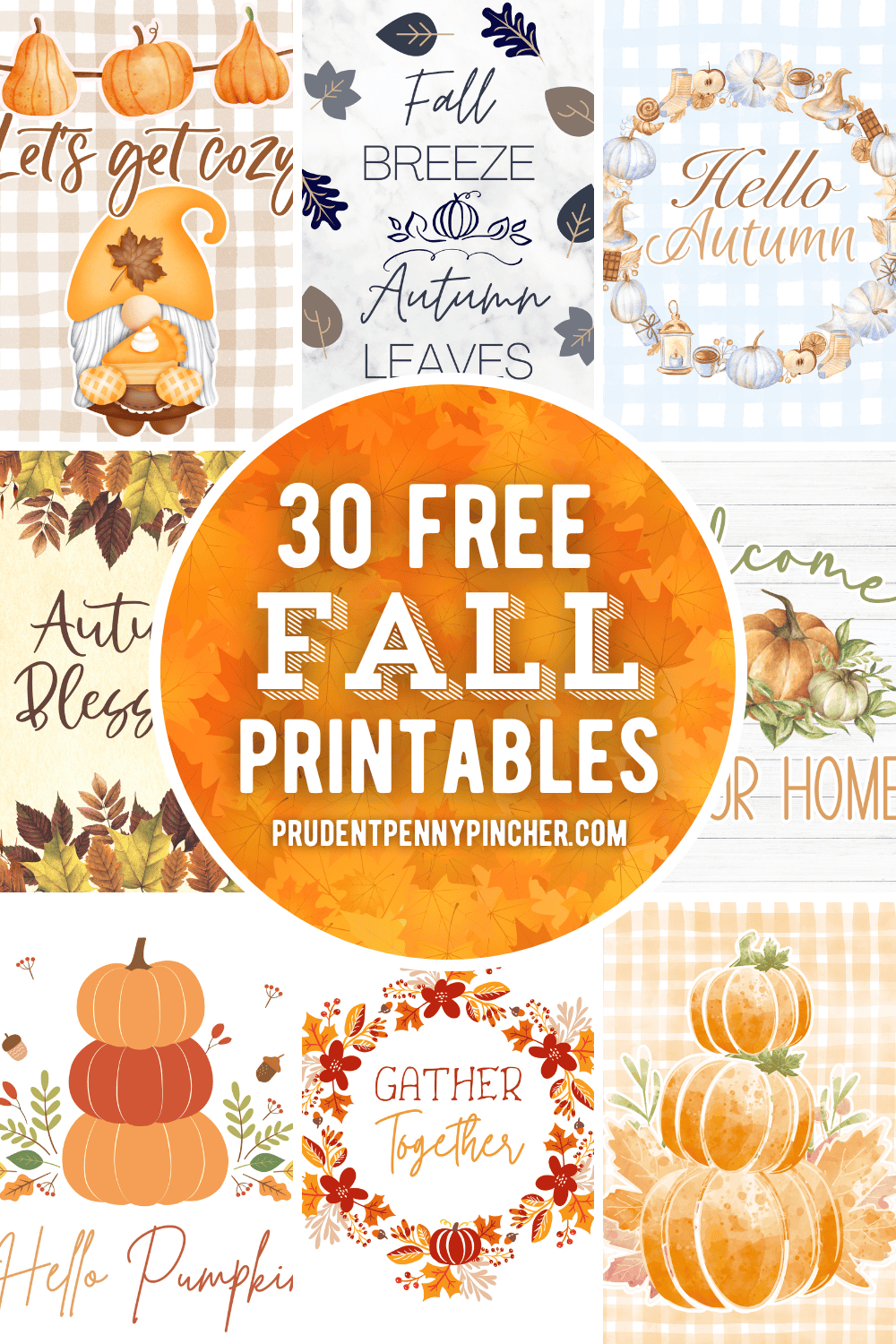 30 Free Fall Printables For Fall Decorating - Prudent Penny Pincher throughout Free October Printables