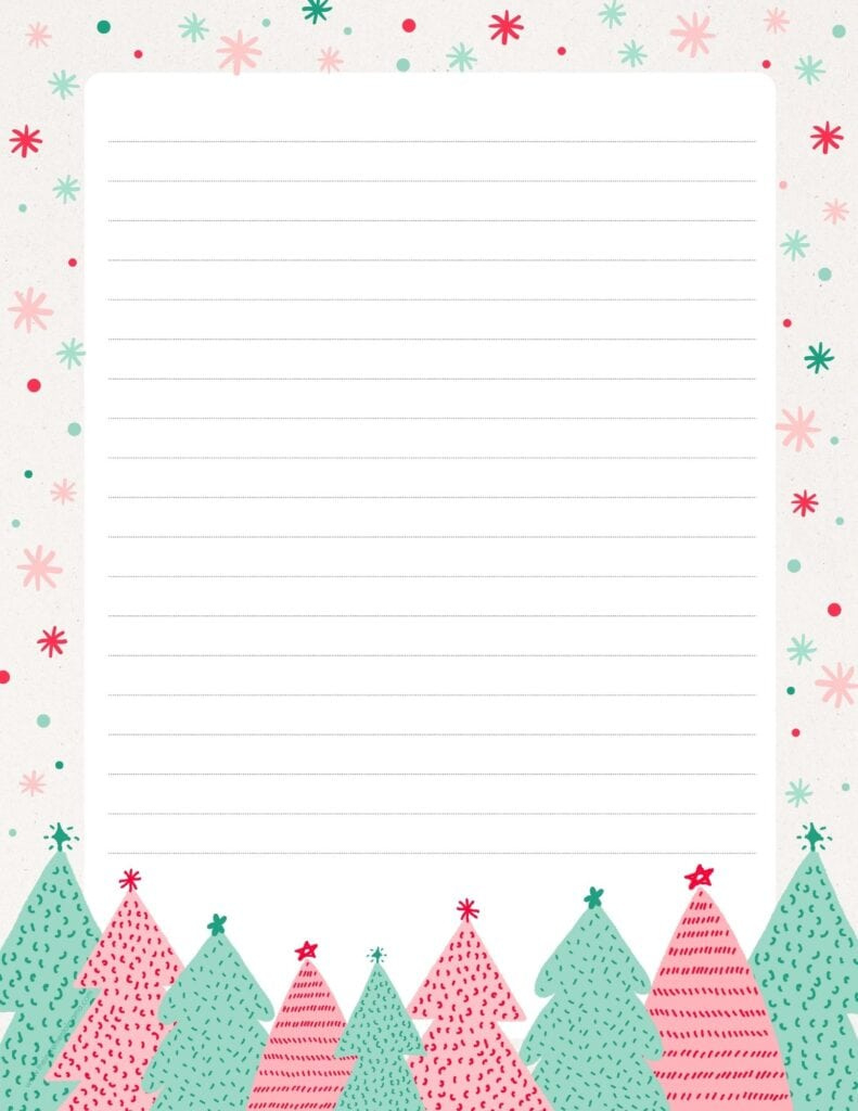 30+ Free Printable Christmas Border Printable Templates - The for Free Printable Winter Stationery