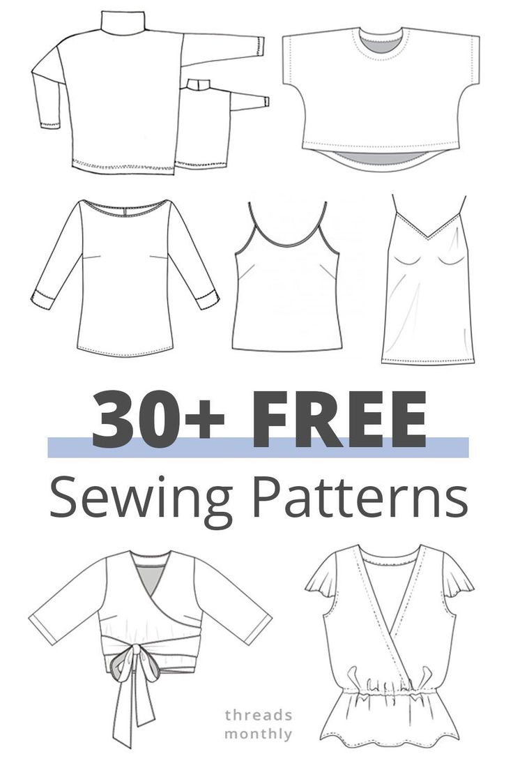 30 Free Sewing Patterns For Tops (Women) | Inc. Plus Size | T regarding Free Printable Plus Size Sewing Patterns