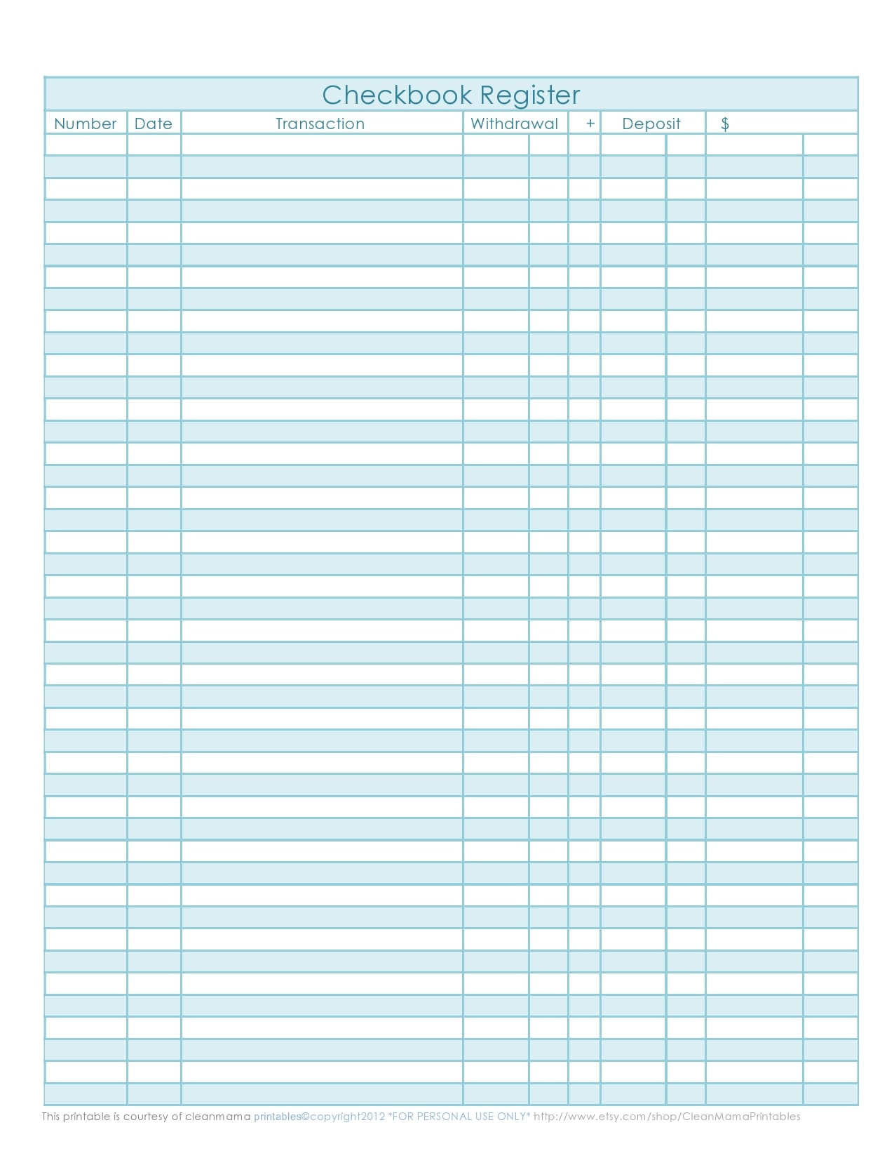 30 Printable Check Register Templates (Excel) - Templatearchive throughout Free Printable Check Register Templates
