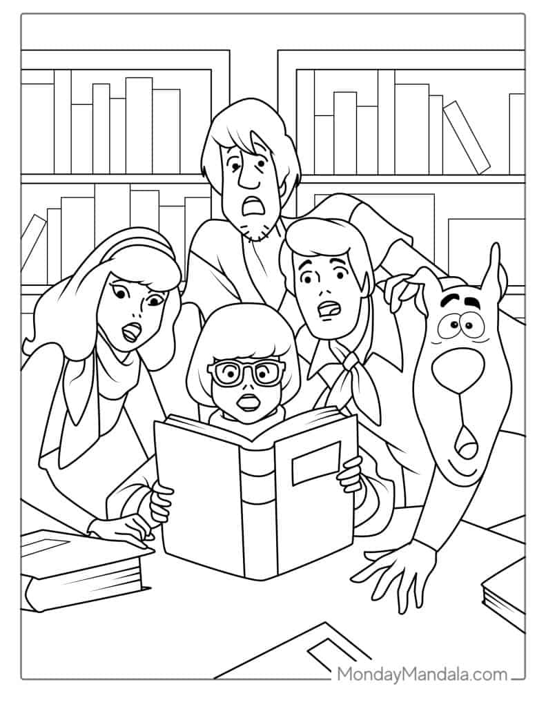 30 Scooby-Doo Coloring Pages (Free Pdf Printables) with regard to Free Printable Coloring Pages Scooby Doo