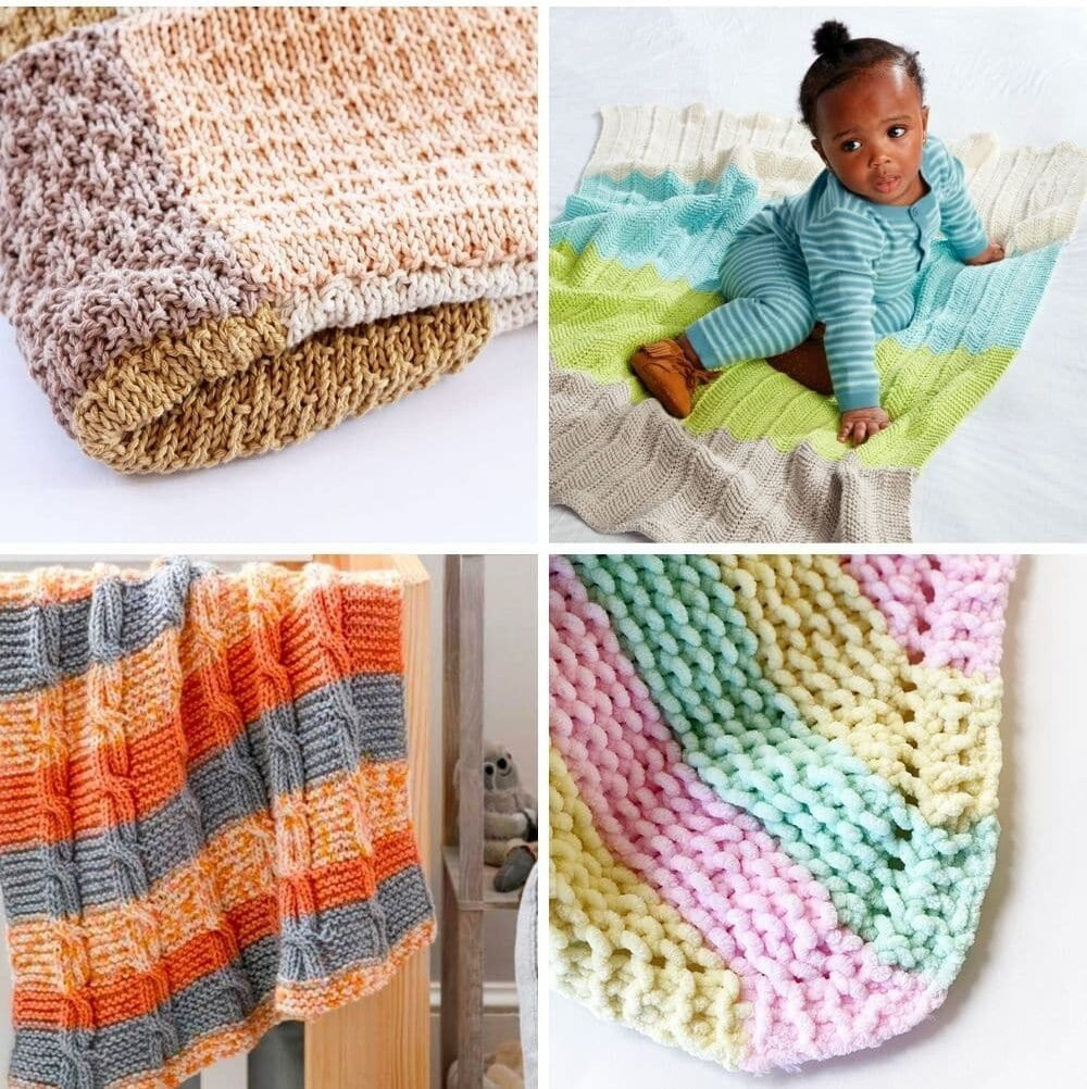 31 Free Baby Blanket Knitting Patterns (Easy Knit Blankets with Free Printable Knitting Patterns For Baby Blankets