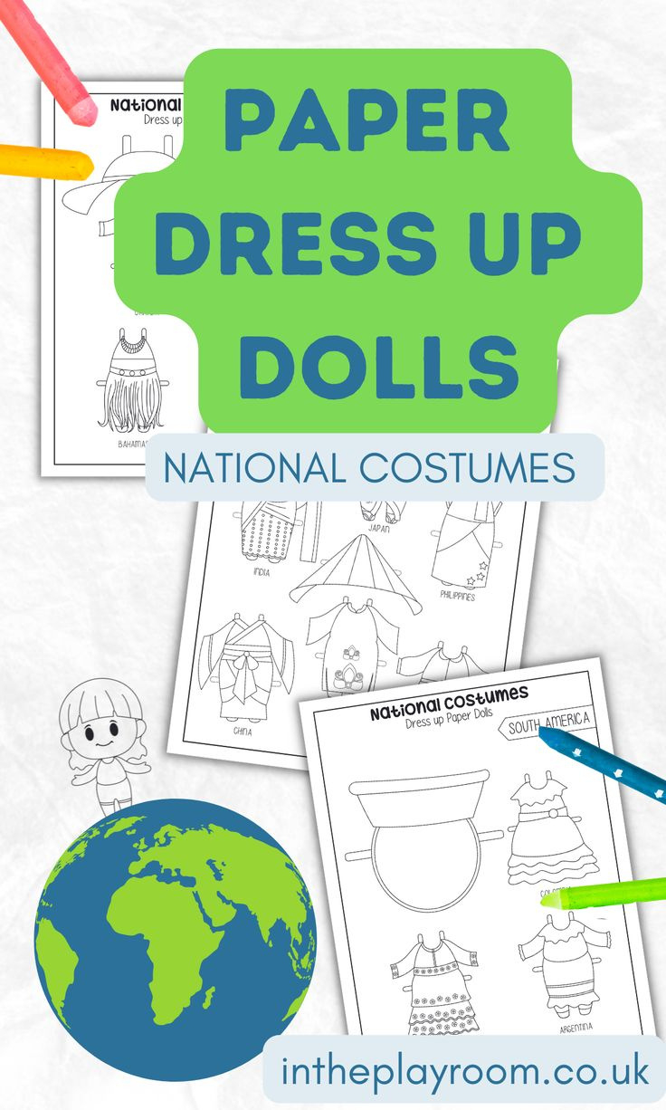 32 Free Printable Paper Dolls From Around The World with regard to Free Printable Paper Dolls From Around The World