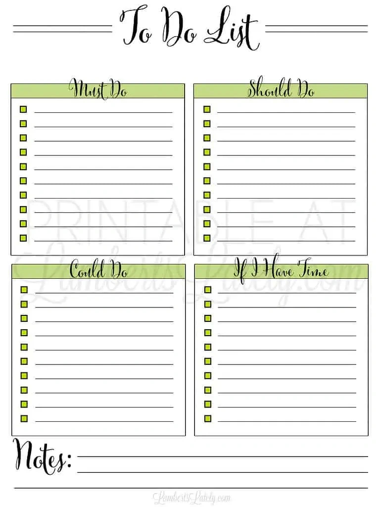 33 Free Printable To Do List Templates | Lamberts Lately within Free Printable List Paper