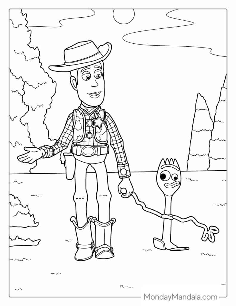 34 Toy Story Coloring Pages (Free Pdf Printables) intended for Toy Story Birthday Card Printable Free