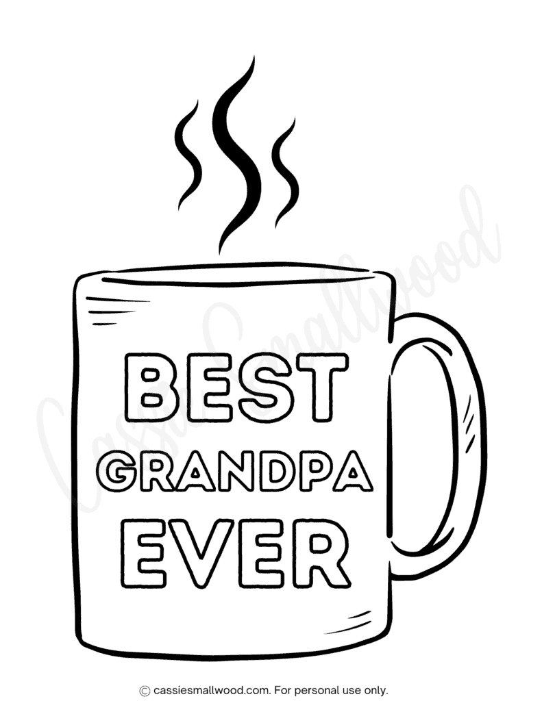 36 Cute Father'S Day Coloring Pages (Free Printable) - Cassie inside Free Printable Fathers Day Coloring Pages For Grandpa