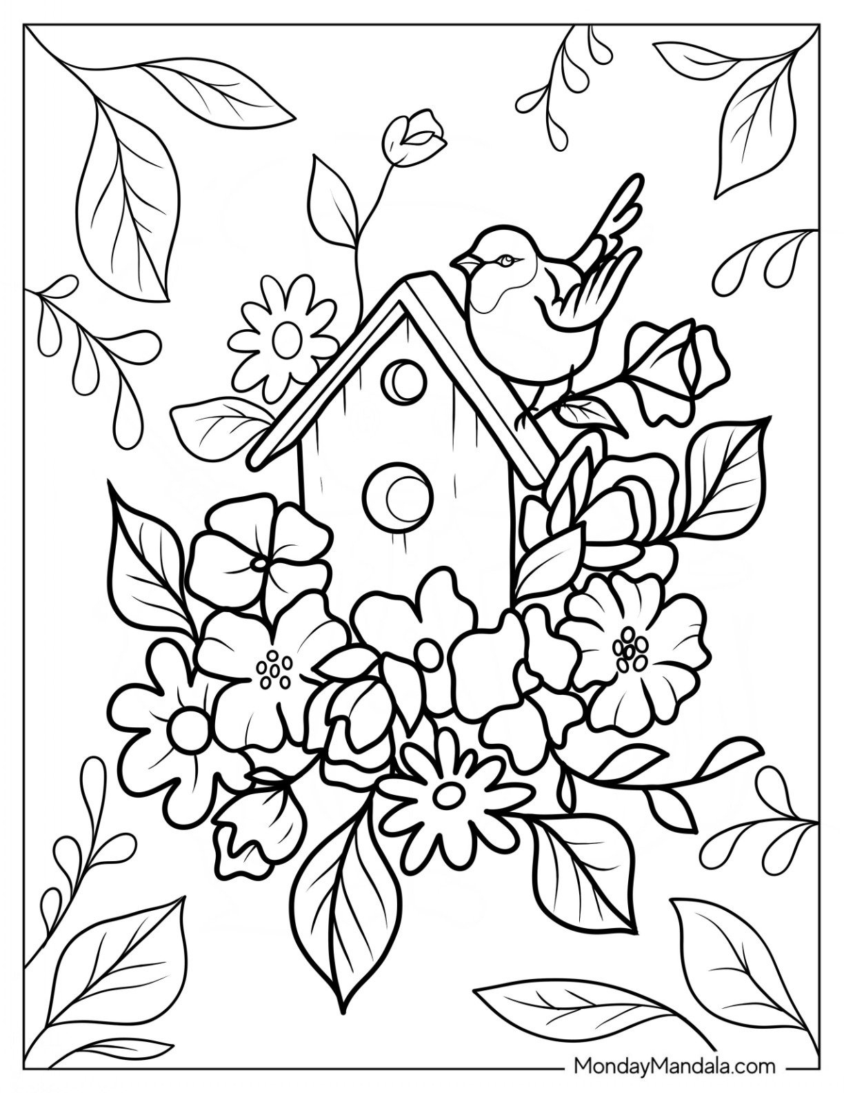 36 Spring Coloring Pages (Free Pdf Printables) in Free Printable Spring Coloring Pages